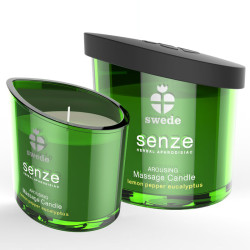 Swede - Bougie De Massage Excitante Senze - Citron, Poivre, Eucalyptus